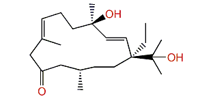 (1R*,4R*,12S*,2E,7E)-1-Methoxy-4,15-dihydroxycembra-2,7-dien-10-one